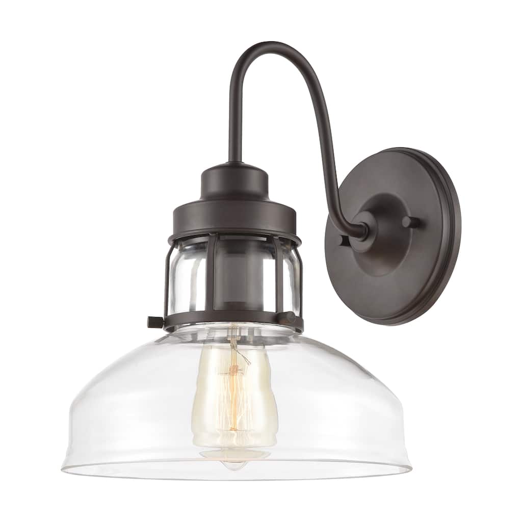 Manhattan Boutique 12'' High 1-Light Sconce - Oil Rubbed Bronze - 12 inch Tall