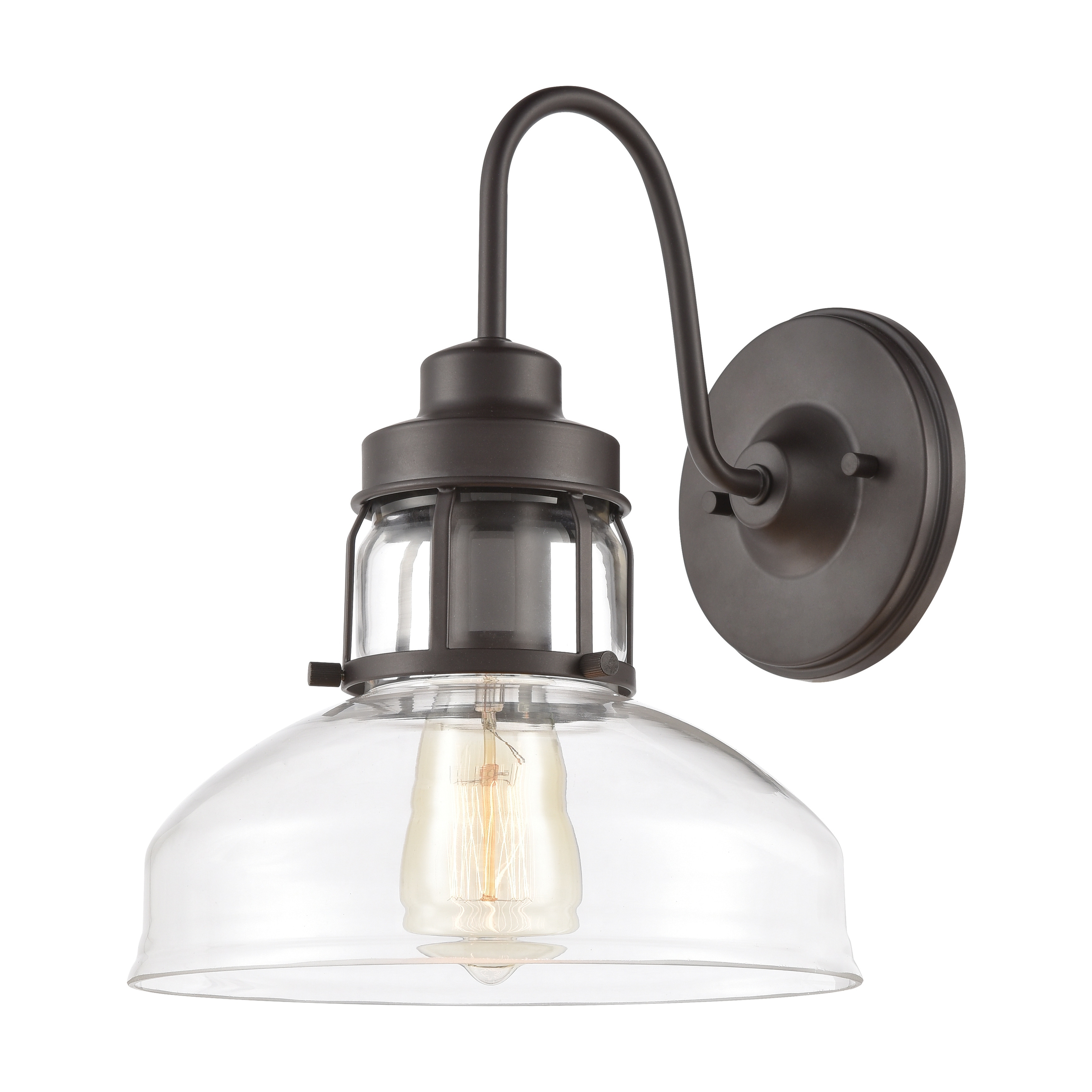 Manhattan Boutique 12'' High 1-Light Sconce - Oil Rubbed Bronze - 12 inch Tall