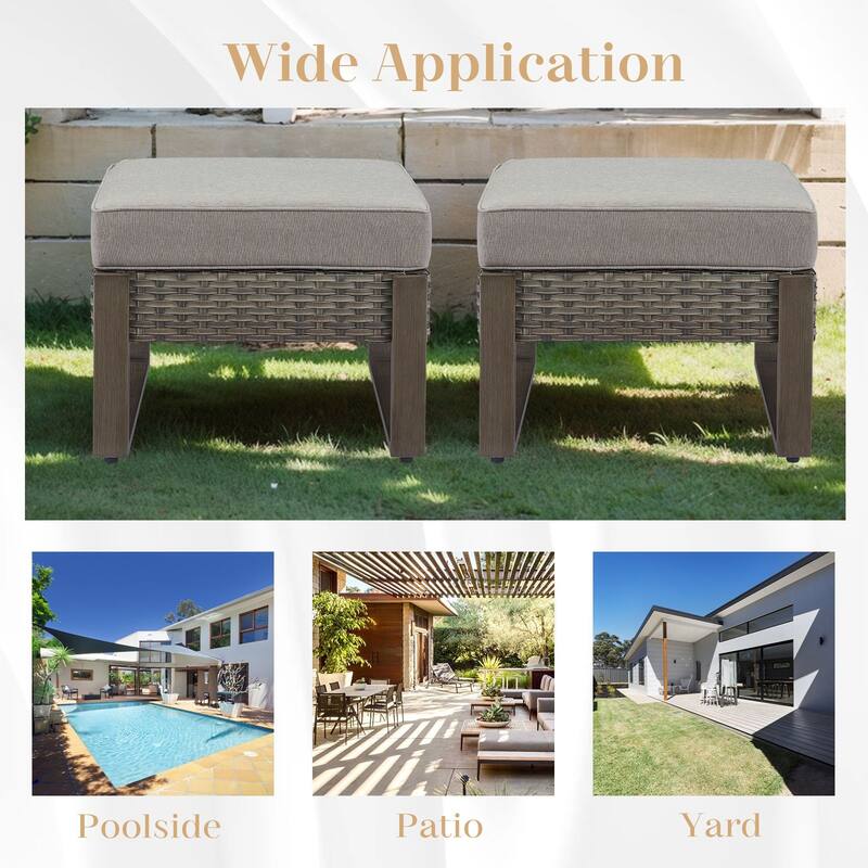 Gymojoy Outdoor Wicker Patio Furniture Sofa Set