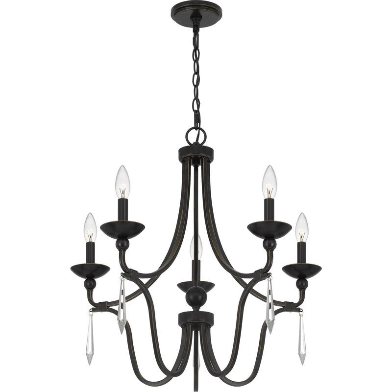 Roseto Rolette 5 Light 25" Wide Chandelier