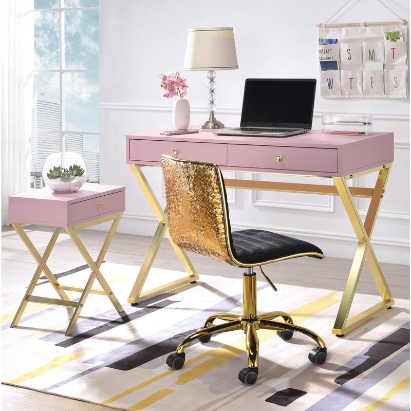 Rectangular Side Table with One Drawer