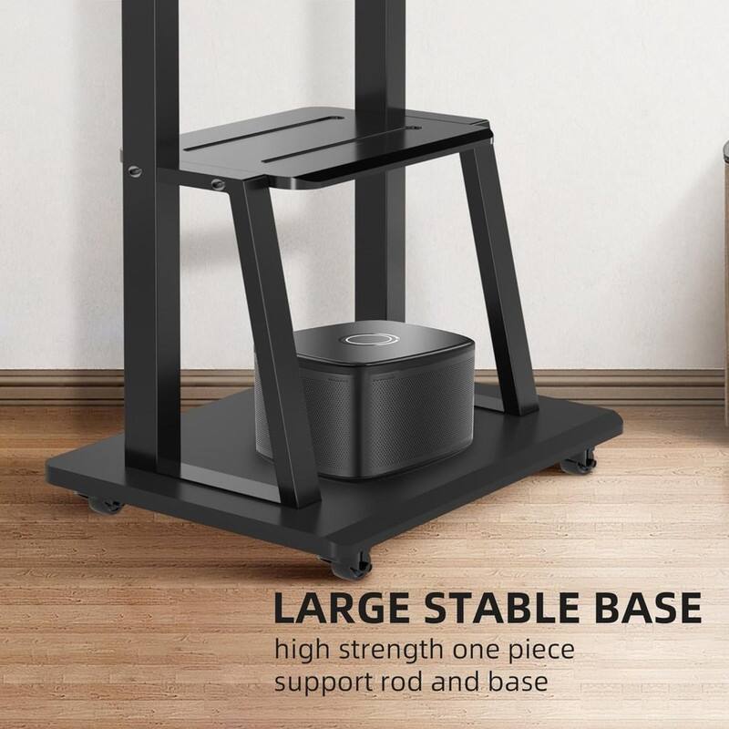 Rolling TV Stand with Wheels
