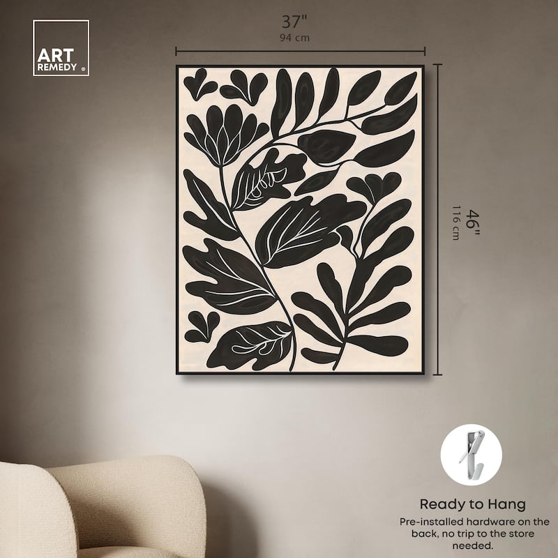 Ebony Eden Essence I Canvas by Art Remedy