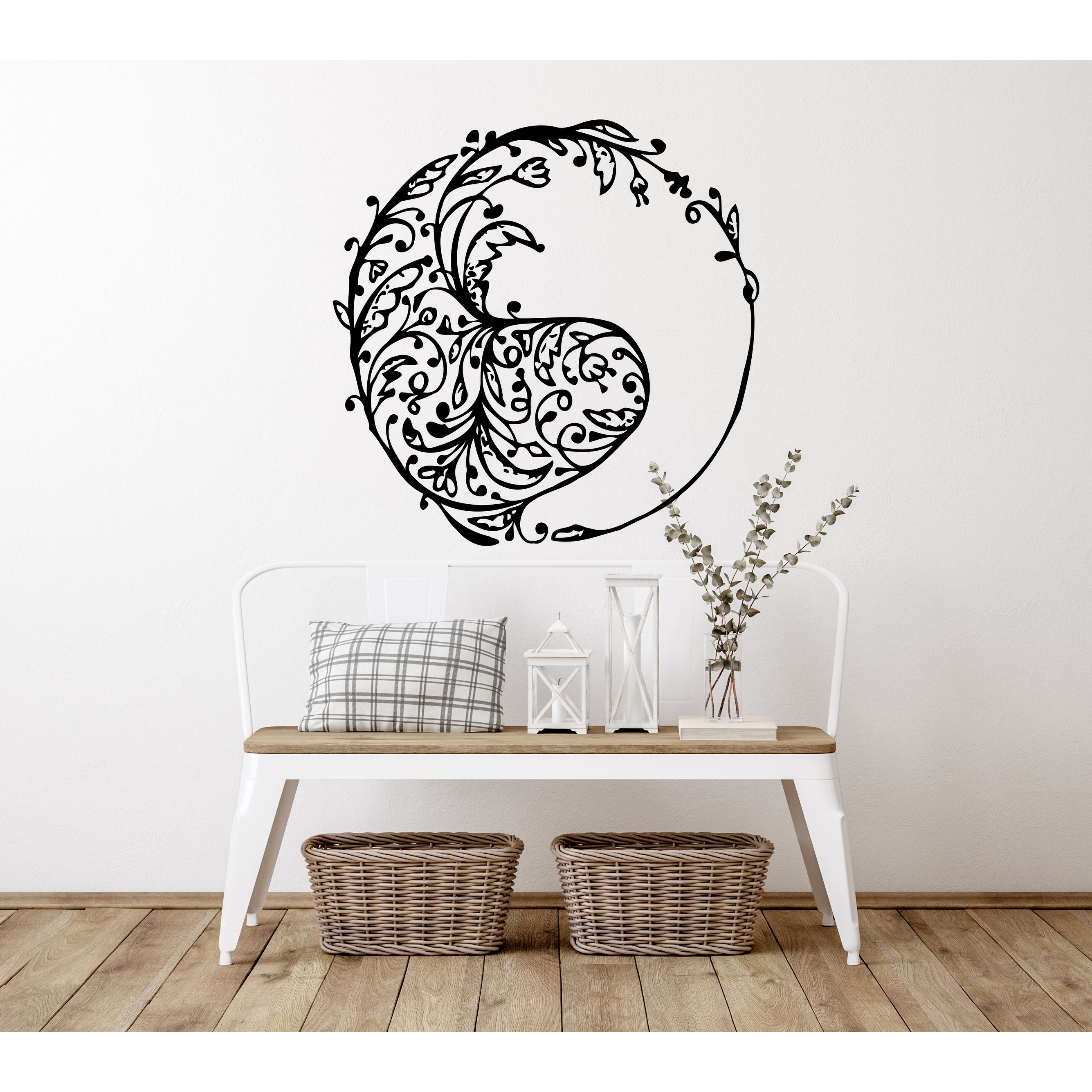 Yin Yang Yoga Wall Vinyl Decal Sticker for Home Decor-image
