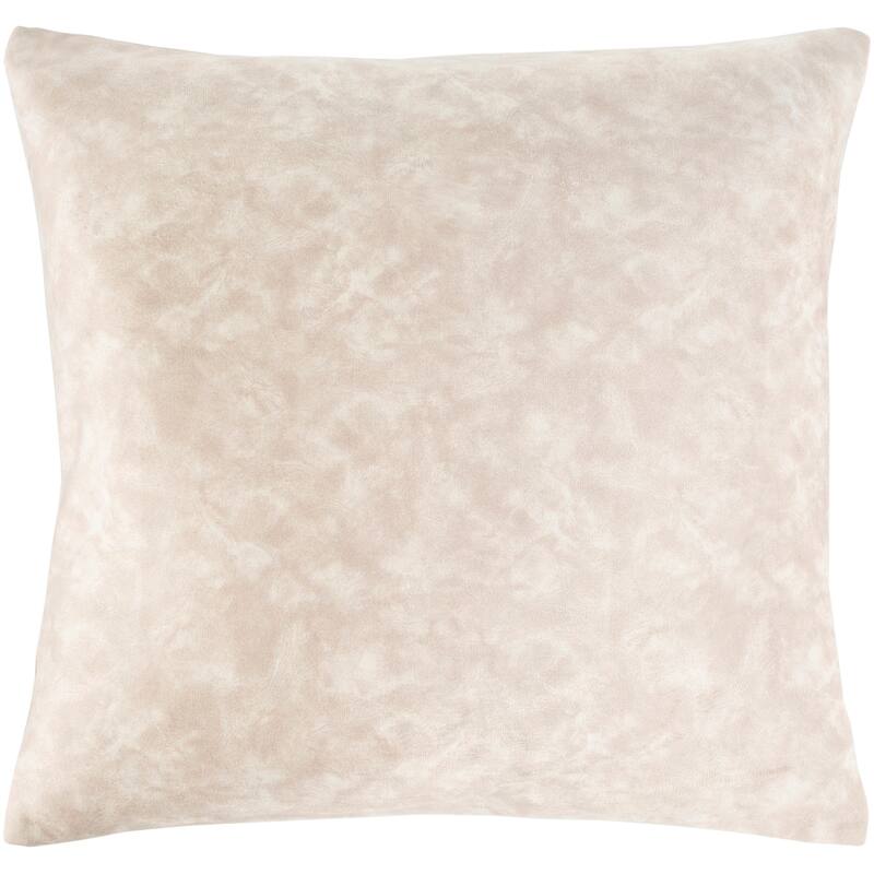 Yasemin Faux Suede Abstract Throw Pillow