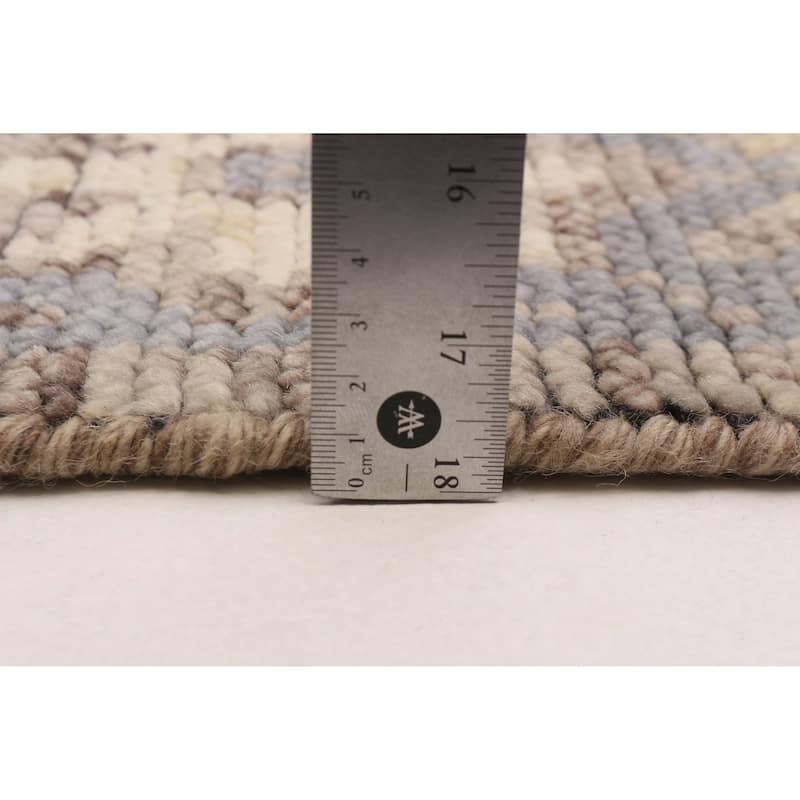 ECARPETGALLERY Hand-knotted Jules Serapi Grey Wool Rug - 5'0 x 8'2