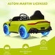 preview thumbnail 17 of 33, 12V Kids Ride on Car Licensed Aston Martin Battery Powered Sports Car