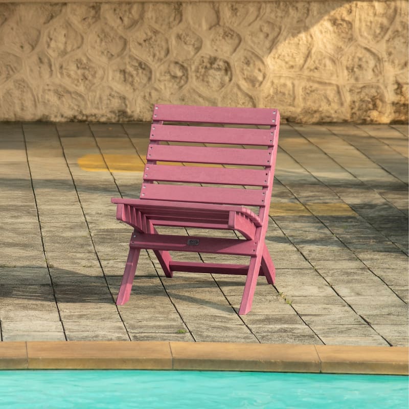 Versailles Quick Assembly All-Weather Outdoor Folding Patio Chair and Table Set - 3-piece