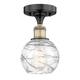 Option Black Antique Brass / Clear Deco Swirl