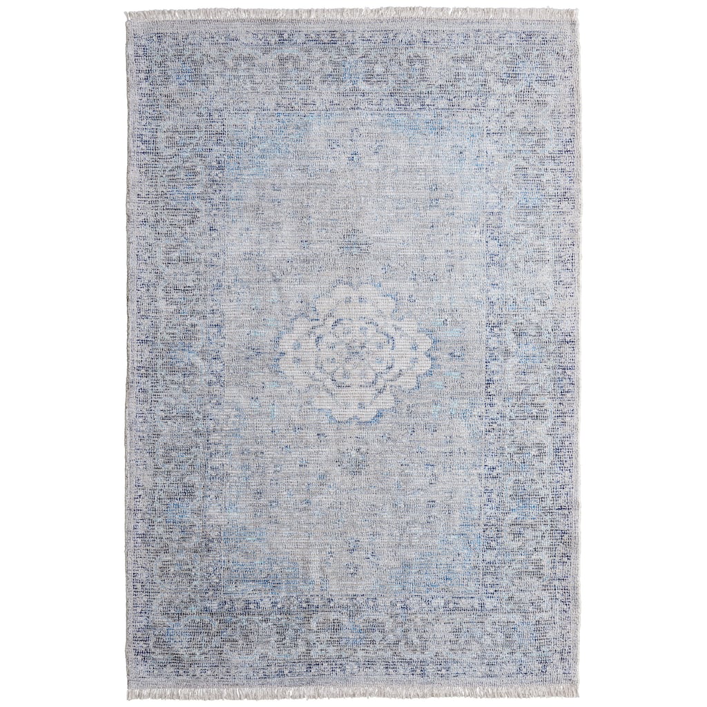 Grand Bazaar Ramey Hand Woven Medallion Transitional Area Rug