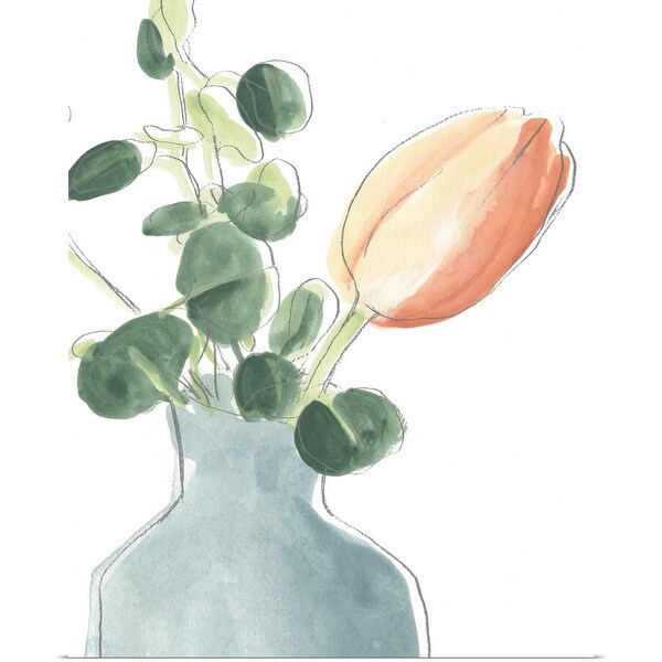 "Soft Posy Sketch II" Poster Print