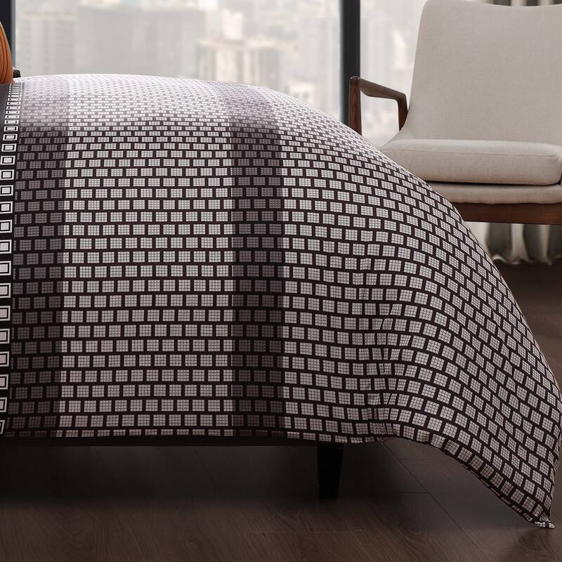 Bebejan Linear Luxe 100% Cotton Sateen 5 Piece Reversible Comforter Set