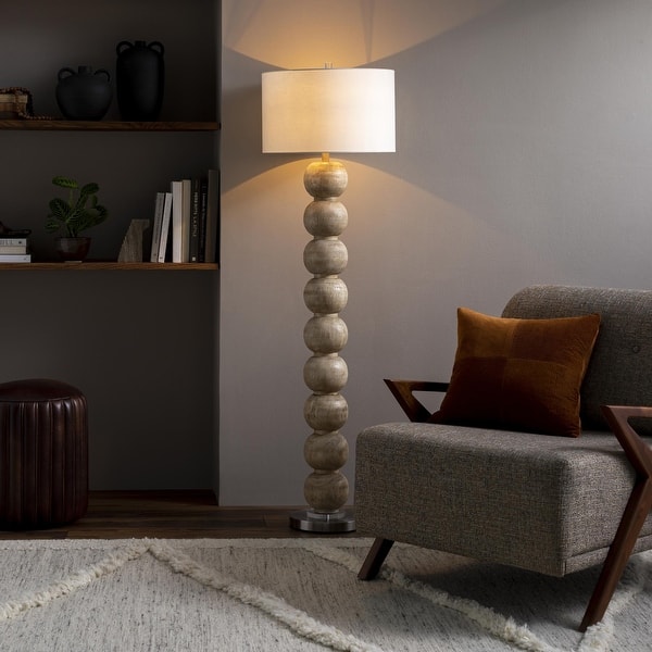 Becke Bubble Transitional Floor Lamp - Natural