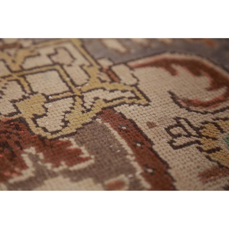 Blue Tabriz Persian Vintage Area Rug Handmade Wool Carpet - 9'6" x 12'8"