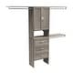 preview thumbnail 11 of 12, ClosetMaid SuiteSymphony 3-Drawer 2-Door 25-Inch Tower Closet Organizer Graphite Grey