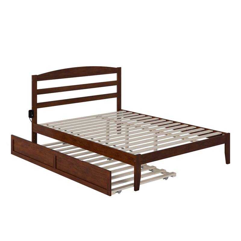 Warren Solid Wood Platform Bed with Twin XL Trundle