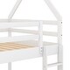 preview thumbnail 5 of 12, Twin over Twin House Bunk Kids Bed with Ladder, Low Bunk Design for Safety, Solid Pine Wood Frame, Ideal for Bedroom, White