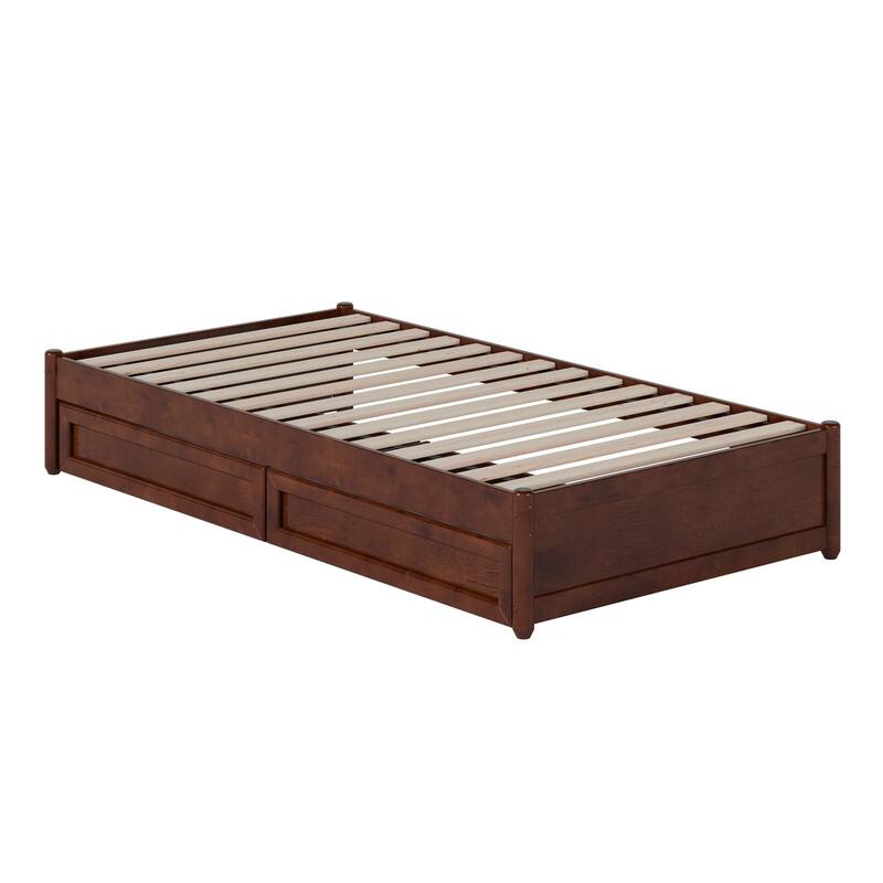 Barcelona Panel Platform Bed with Storage Drawers