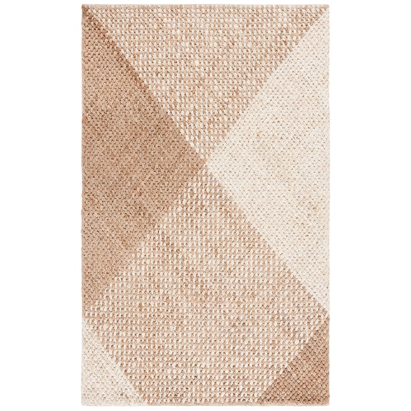 SAFAVIEH Hand-Loomed Natural Fiber Davorka Casual Jute Rug - 6' Square - Natural/Brown