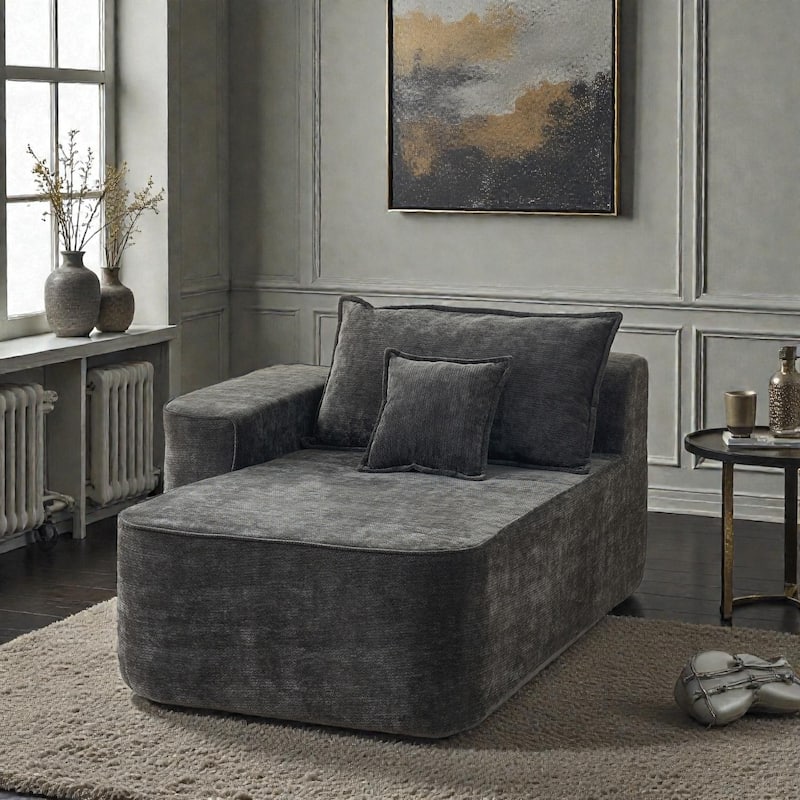 104 Inch L Shaped Sectional Sofa Cloud Couch with Chaise, Extra Deep Seat, No Assembly Modular Corner Sofa