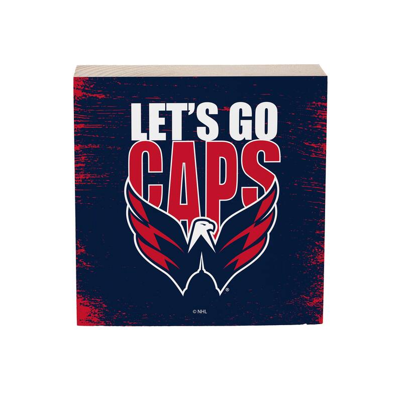 Washington Capitals Wooden Tabletop Mantel Shelf Sign