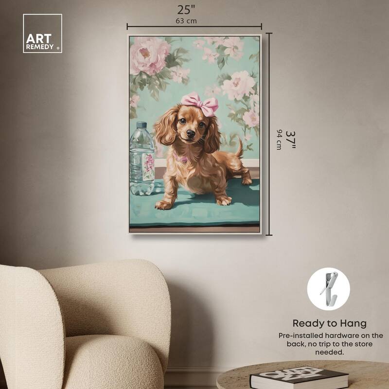 Doxxie Dainty Yoga Canvas by Art Remedy