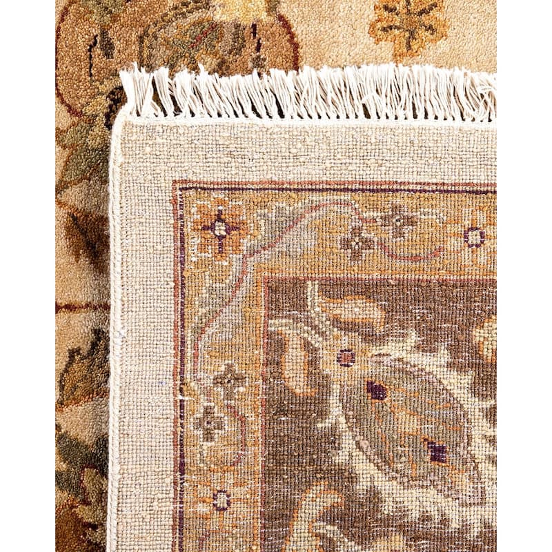 Oushak One-of-a-Kind Handmade Area Rug, Ivory - 8' 10" x 12' 2"