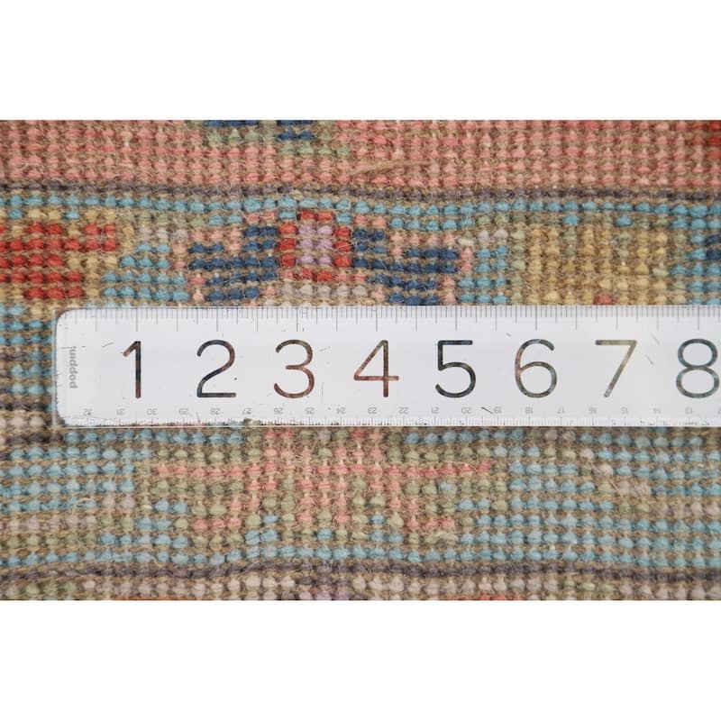 Pink Oushak Oriental Accent Rug Handmade Wool Carpet - 2'7" x 5'10"
