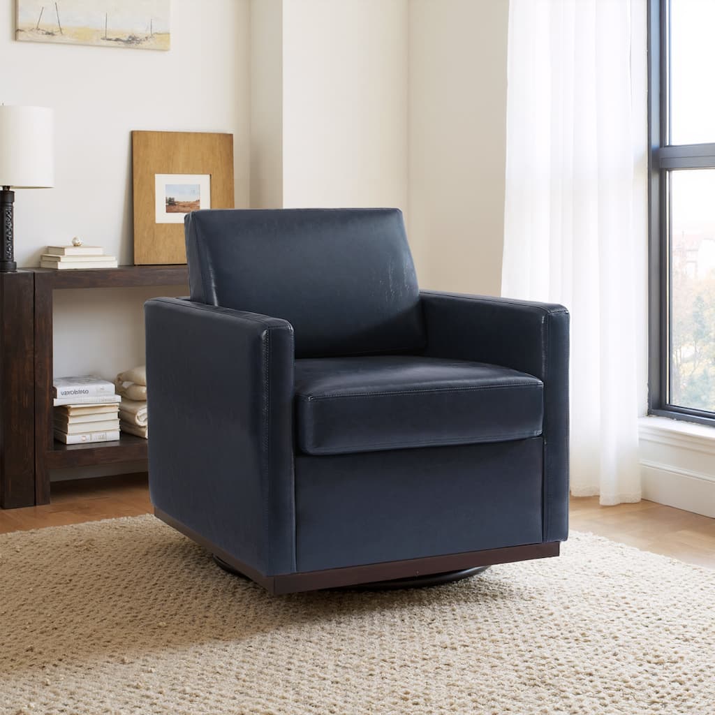 Modern Upholstered Swivel Accent Arm Chair