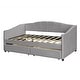 preview thumbnail 20 of 94, Velvet Upholstered Daybed Twin Size with 2 Drawers or Trundle