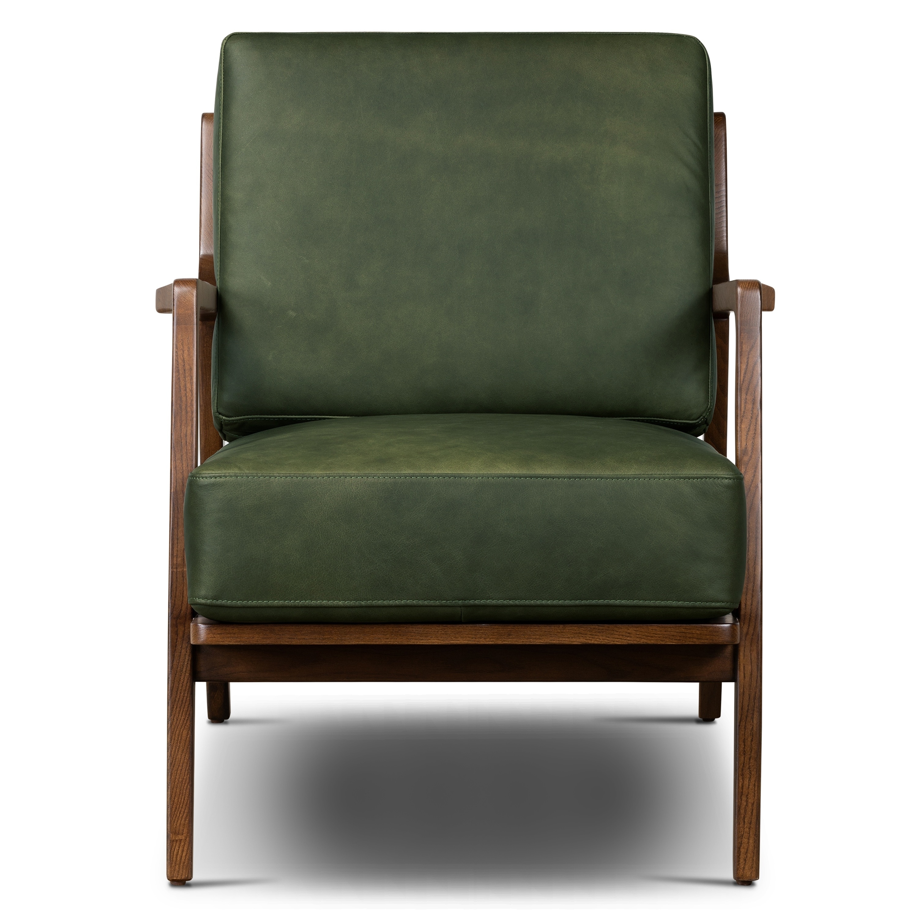 Poly and Bark Verity Leather Lounge Chair Genuine Italian
