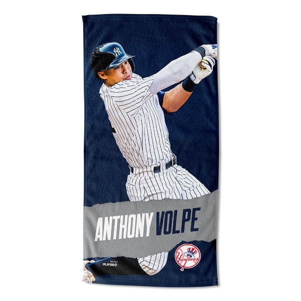 MLB Player New York Yankees Anthony Volpe Printed Beach Towel