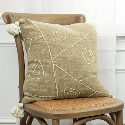 Diamond Textured Cotton Pillow Cover