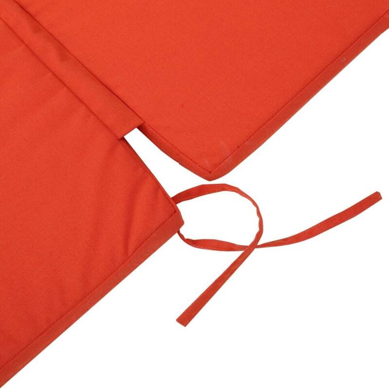 Roomfitters Salem Outdoor Chaise Lounge Cushion with Ties, Water Resistant, Patio Pad