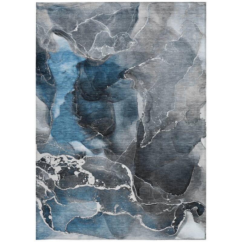 Bax Artistic Abstract Weather Resistant Modern Chic Outdoor Rug