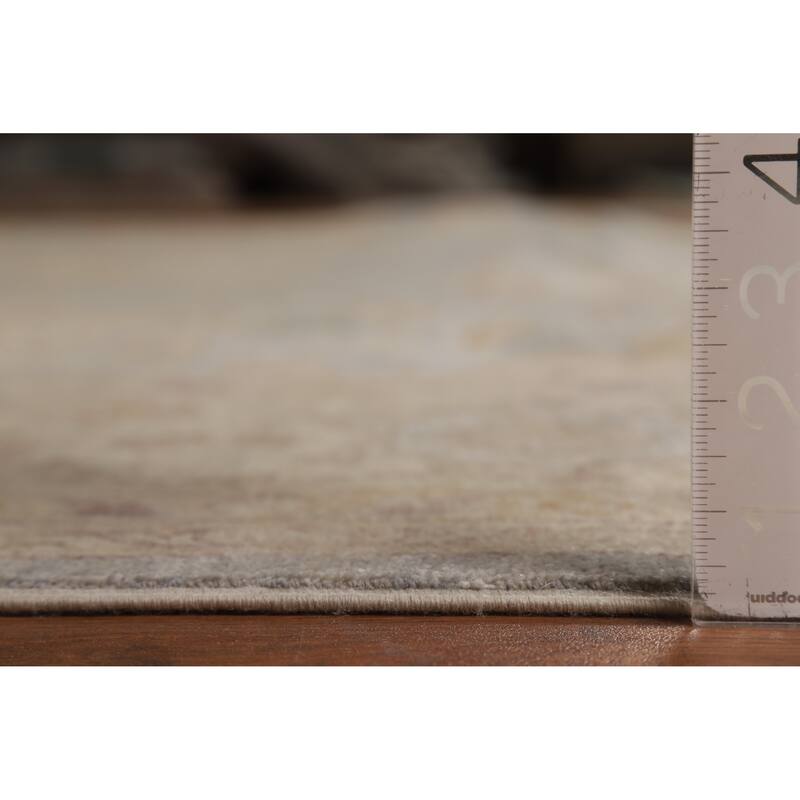 Vegetable Dye Oushak Turkish Area Rug Hand-Knotted Wool Carpet - 8'11" x 11'11"