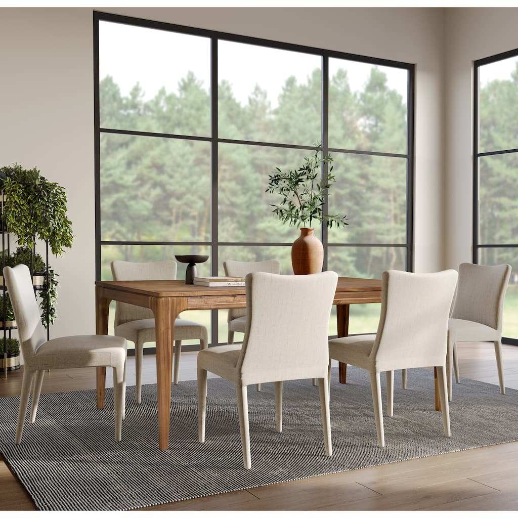 NPD Furniture Hereford 71-93" Extendable Acacia Wood Dining Table