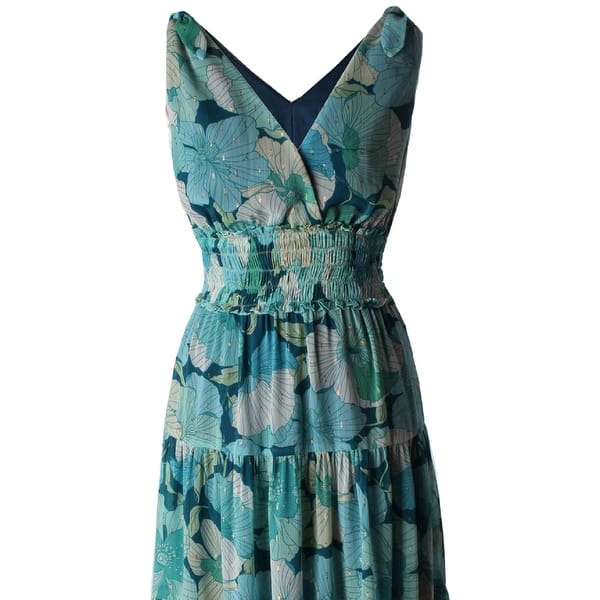 Taylor Women's Smocked Waist Maxi Dress Green Size 6 - Bed Bath & Beyond -  40632072