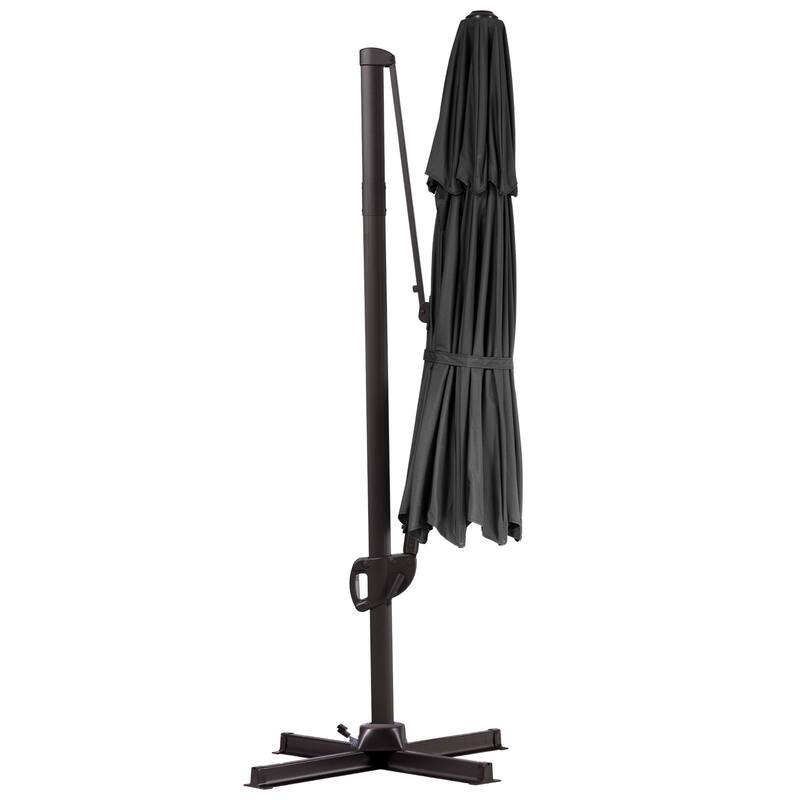 VredHom 11.5 Ft Outdoor Cantilever Umbrella with Cross Stand