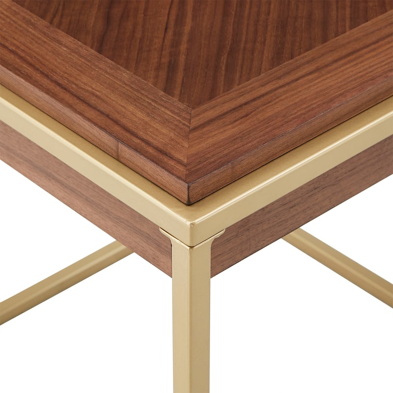 Cooke Square Table Set with Metal Base by iNSPIRE Q Modern