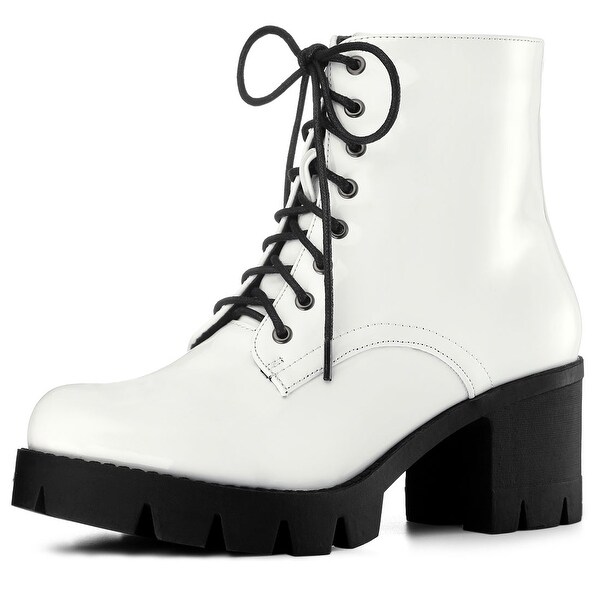 womens platform combat boots