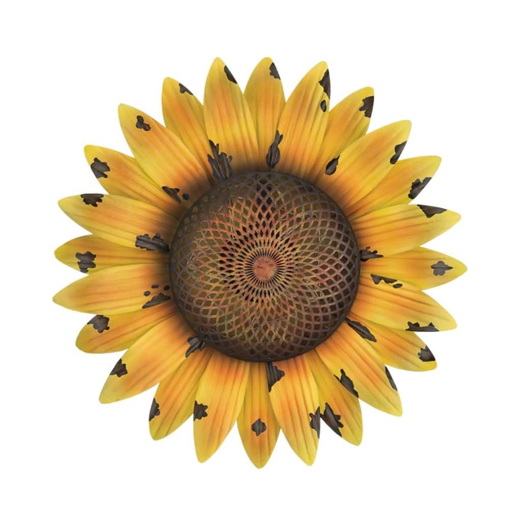 Solar Sunflower Wall Decor