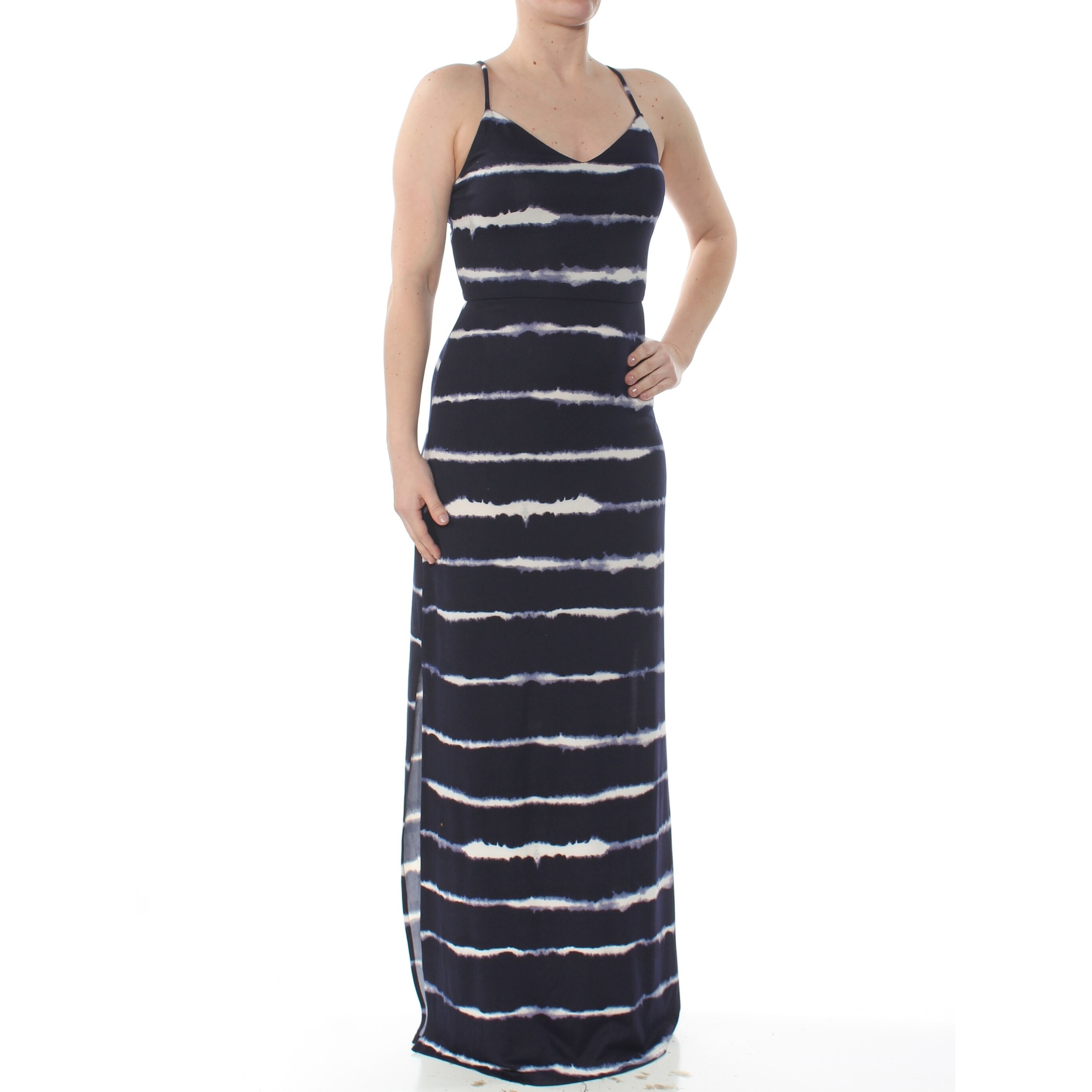 navy tie dye maxi dress