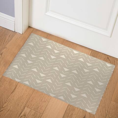 MUD CLOTH TAN Indoor Floor Mat by Kavka Designs