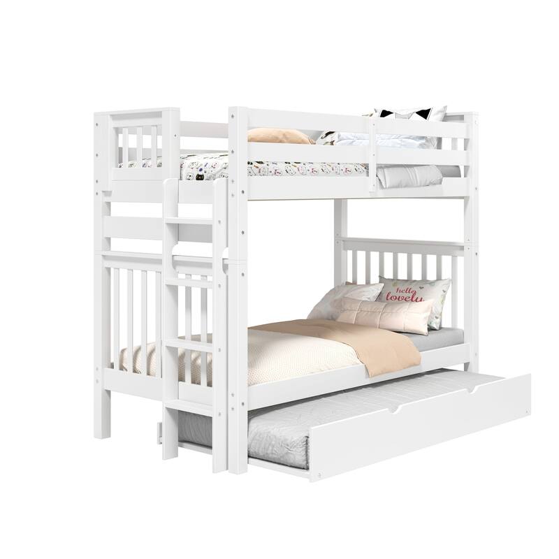 Taylor & Olive Trillium Tall Twin over Twin Bunk Bed, Twin Trundle