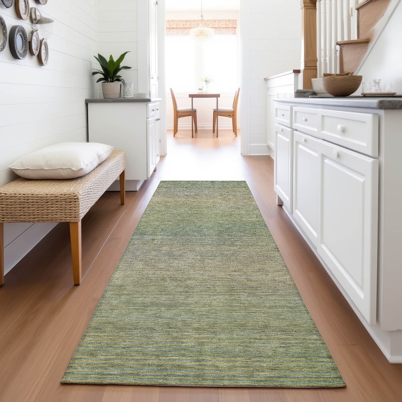Premium Washable Super Soft Casual Ombre Mayfield Rug - Fern - 2'3" x 7'6"
