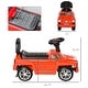preview thumbnail 6 of 7, Red Kids Ride-On Push Car, SUV Style with Music & Storage for Toddlers