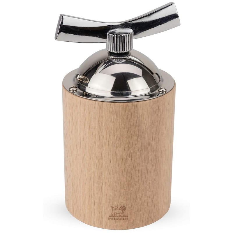 Peugeot Isen 5 Inch Manual Flax Seed Mill in Wood & Stainless Steel, Natural