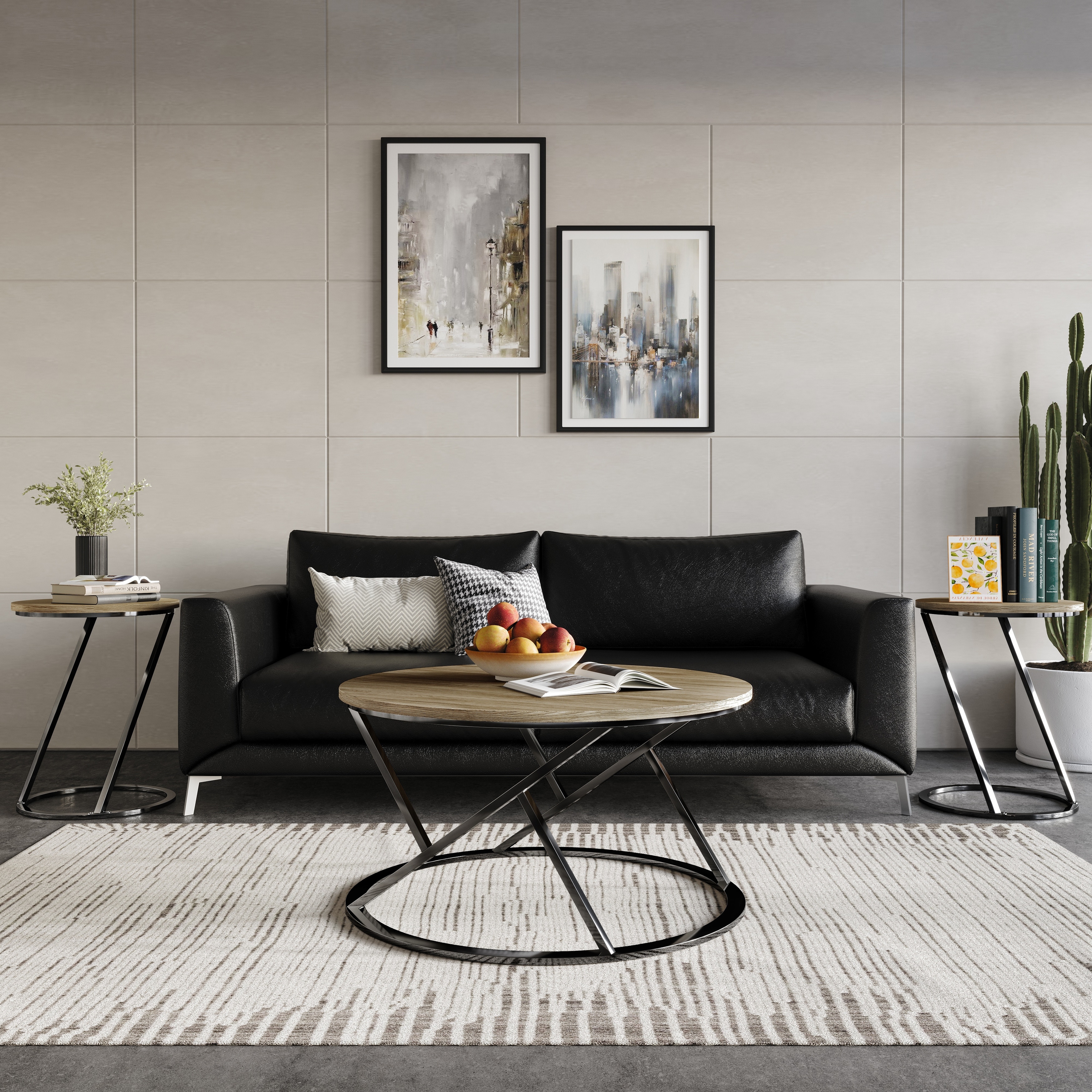 CraftPorch Elegance 3- Pieces Coffee Table Set