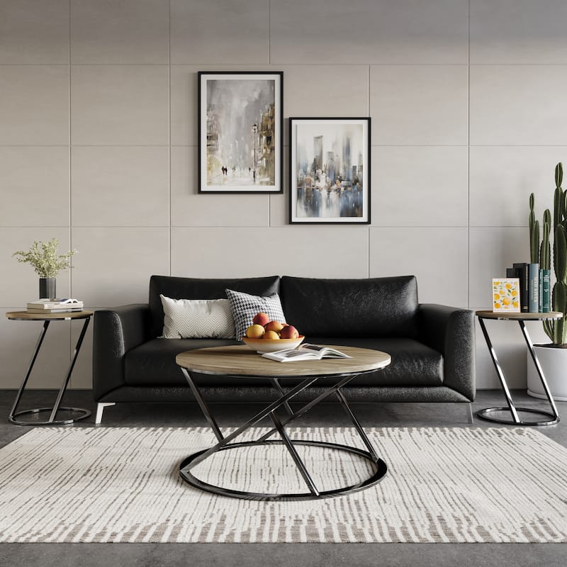 CraftPorch Elegance 3- Pieces Coffee Table Set